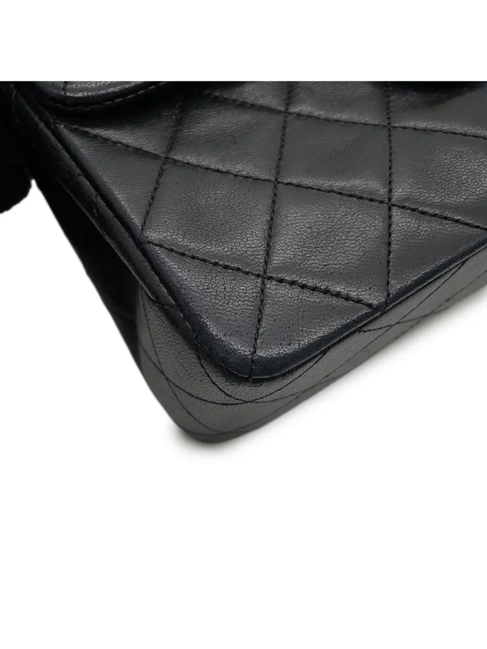Chanel Chain Shoulder Bag Quilted 20 CC Logo Lambskin Mini Black